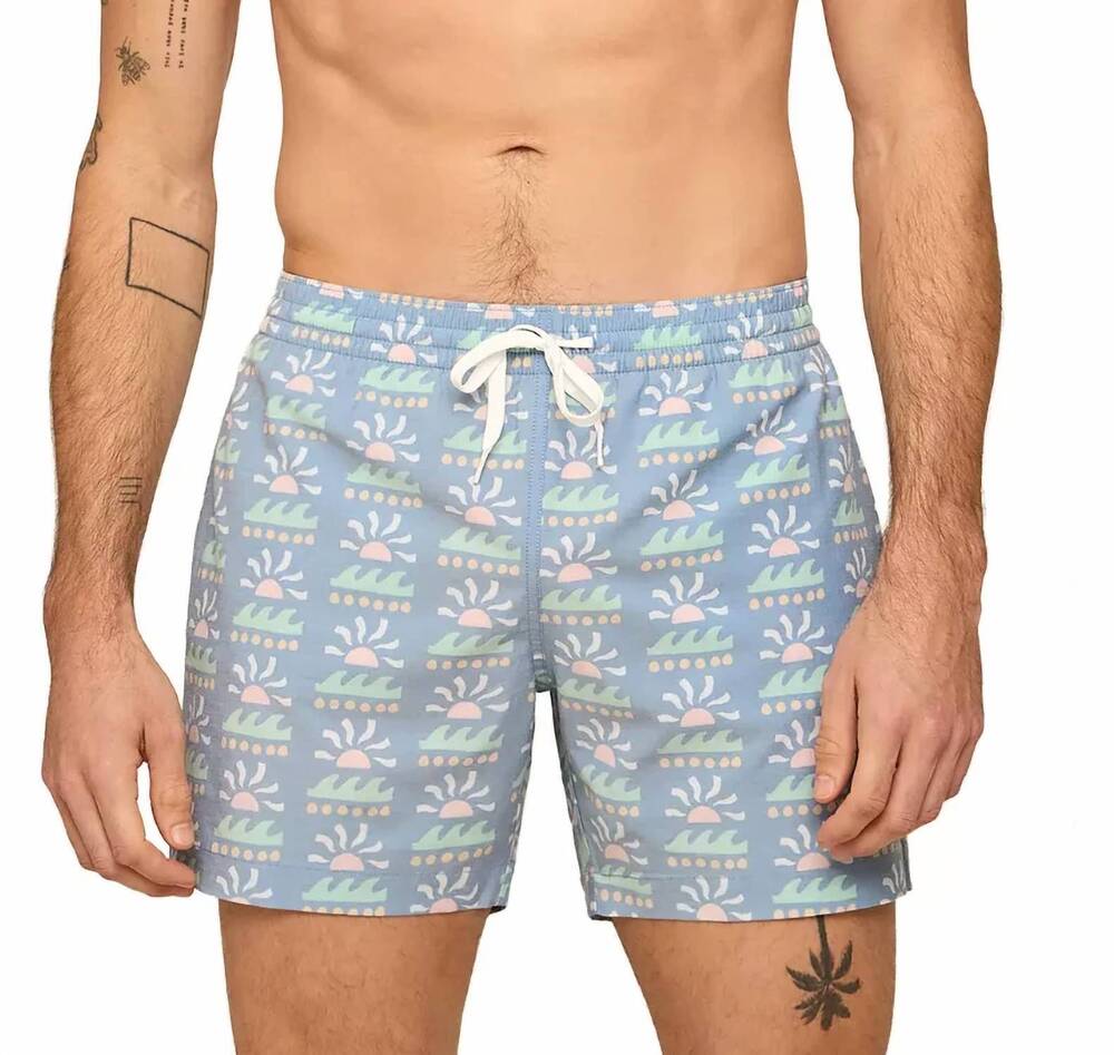 NEW CHUBBIES the easygoers swim trunks in blue multi